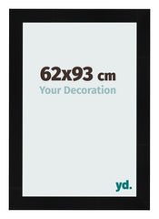 Photo Frame 62x93cm Black Silver Polished MDF Pisa Front Size | Yourdecoration.co.uk