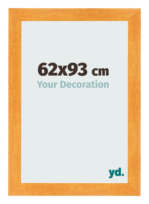 Photo Frame 62x93cm Orange MDF Pisa Front Size | Yourdecoration.co.uk