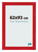 Photo Frame 62x93cm Red MDF Pisa Front Size | Yourdecoration.co.uk