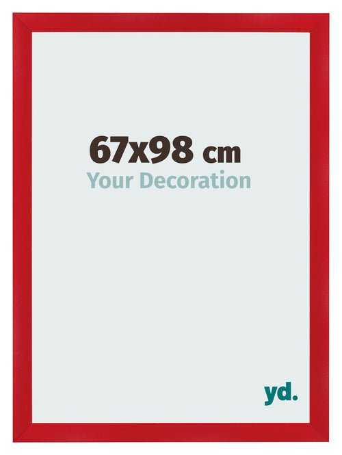 Photo Frame 67x98cm Red MDF Pisa Front Size | Yourdecoration.co.uk