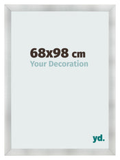 Photo Frame 68x98cm Aluminum Brushed MDF Pisa Front Size | Yourdecoration.co.uk