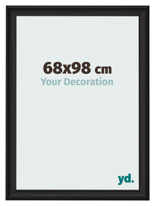 Photo Frame 68x98cm Black Woodgrain MDF Lazio Front Size | Yourdecoration.co.uk