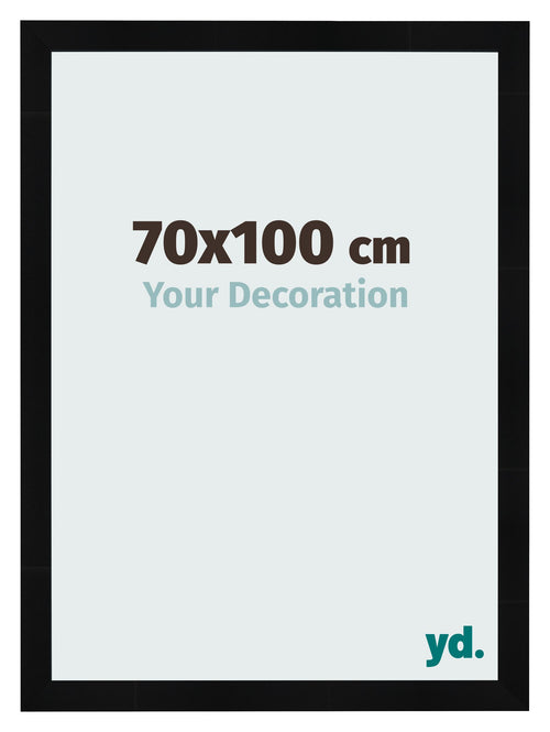 Photo Frame 70x100cm Black Silver Polished MDF Pisa Front Size | Yourdecoration.co.uk