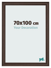 Photo Frame 70x100cm Oak Dark MDF Lazio Front Size | Yourdecoration.co.uk