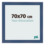 Photo Frame 70x70cm Dark Blue Swept MDF Pisa Front Size | Yourdecoration.co.uk