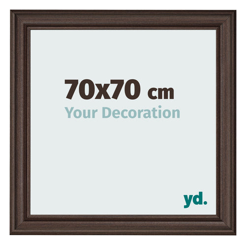 Photo Frame 70x70cm Oak Dark MDF Lazio Front Size | Yourdecoration.co.uk