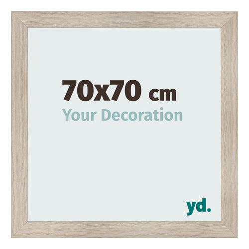 Photo Frame 70x70cm Oak Rustic MDF Pisa Front Size | Yourdecoration.co.uk