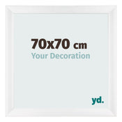 Photo Frame 70x70cm White Vintage MDF Pisa Front Size | Yourdecoration.co.uk