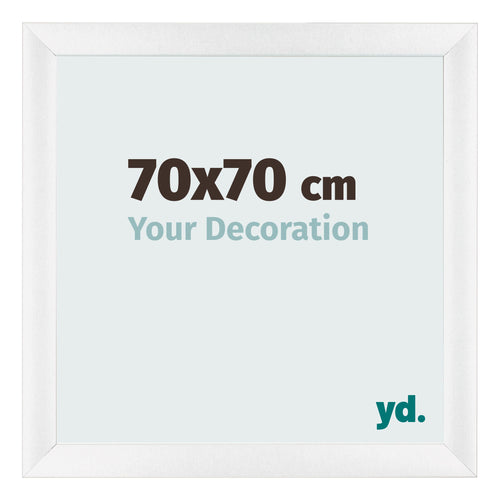 Photo Frame 70x70cm White Vintage MDF Pisa Front Size | Yourdecoration.co.uk