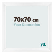Photo Frame 70x70cm White Vintage MDF Pisa Front Size | Yourdecoration.co.uk