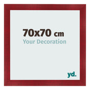 Photo Frame 70x70cm Wine Red Swept MDF Pisa Front Size | Yourdecoration.co.uk