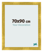 Photo Frame 70x90cm Gold Vintage MDF Pisa Front Size | Yourdecoration.co.uk