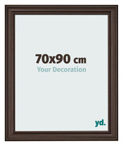 Photo Frame 70x90cm Oak Dark MDF Lazio Front Size | Yourdecoration.co.uk
