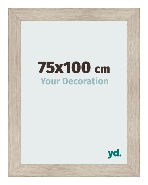 Photo Frame 75x100cm Oak Rustic MDF Pisa Front Size | Yourdecoration.co.uk