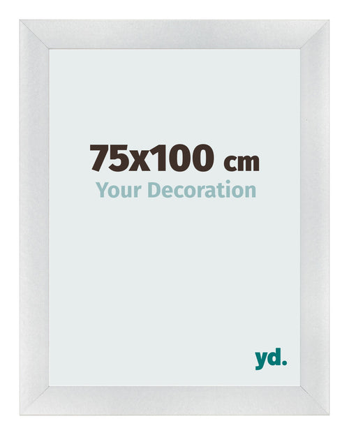 Photo Frame 75x100cm Silver Black Swept MDF Pisa Front Size | Yourdecoration.co.uk