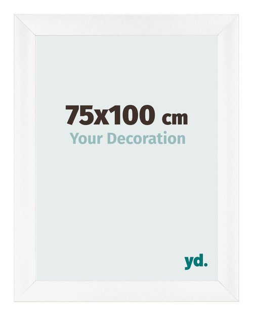 Photo Frame 75x100cm White Vintage MDF Pisa Front Size | Yourdecoration.co.uk