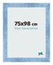 Photo Frame 75x98cm Clear Blue Swept MDF Pisa Front Size | Yourdecoration.co.uk