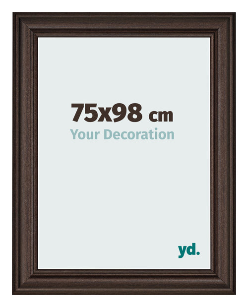 Photo Frame 75x98cm Oak Dark MDF Lazio Front Size | Yourdecoration.co.uk