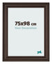 Photo Frame 75x98cm Oak Dark MDF Lazio Front Size | Yourdecoration.co.uk