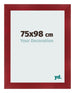 Photo Frame 75x98cm Wine Red Swept MDF Pisa Front Size | Yourdecoration.co.uk