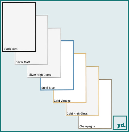 Photo Frame 25x35 cm - Gold Shiny - Aluminium - Austin