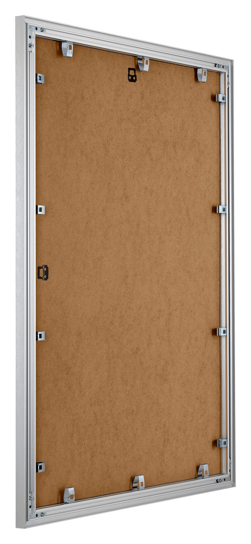 Tucson Aluminium Photo Frame 21x30cm Silver Brushed Back Oblique | Yourdecoration.co.uk