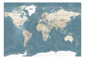 Wall Mural - Vintage World Map 400x280cm - Non-Woven Murals