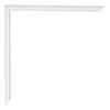 Annecy Plastic Photo Frame 18x24cm White High Gloss Detail Corner | Yourdecoration.co.uk