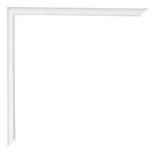 Annecy Plastic Photo Frame 18x24cm White High Gloss Detail Corner | Yourdecoration.co.uk