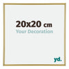 Annecy Plastic Photo Frame 20x20cm Gold Front Size | Yourdecoration.co.uk
