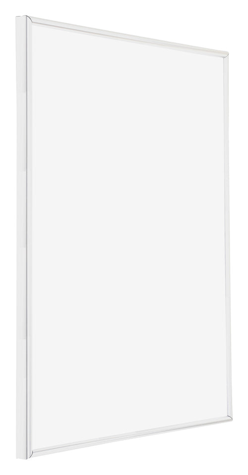 Annecy Plastic Photo Frame 20x25cm White High Gloss Front Oblique | Yourdecoration.co.uk