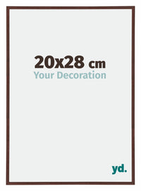 Annecy Plastic Photo Frame 20x28cm Brown Front Size | Yourdecoration.co.uk