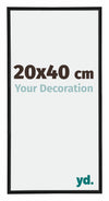 Annecy Plastic Photo Frame 20x40cm Black Matt Front Size | Yourdecoration.co.uk