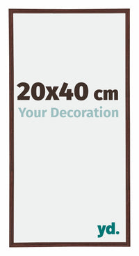Annecy Plastic Photo Frame 20x40cm Brown Front Size | Yourdecoration.co.uk