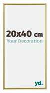 Annecy Plastic Photo Frame 20x40cm Gold Front Size | Yourdecoration.co.uk