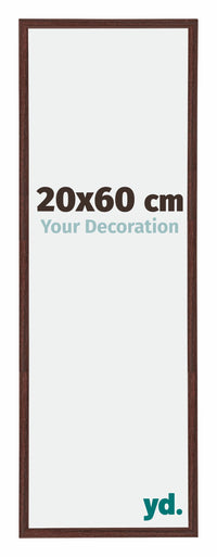 Annecy Plastic Photo Frame 20x60cm Brown Front Size | Yourdecoration.co.uk