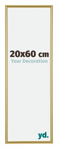 Annecy Plastic Photo Frame 20x60cm Gold Front Size | Yourdecoration.co.uk