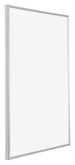 Annecy Plastic Photo Frame 21x30cm Silver Front Oblique | Yourdecoration.co.uk