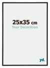 Annecy Plastic Photo Frame 25x35cm Black Matt Front Size | Yourdecoration.co.uk