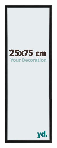 Annecy Plastic Photo Frame 25x75cm Black Matt Front Size | Yourdecoration.co.uk