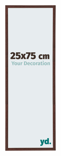 Annecy Plastic Photo Frame 25x75cm Brown Front Size | Yourdecoration.co.uk