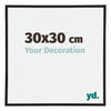 Annecy Plastic Photo Frame 30x30cm Black Matt Front Size | Yourdecoration.co.uk