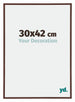 Annecy Plastic Photo Frame 30x42cm Brown Front Size | Yourdecoration.co.uk