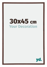 Annecy Plastic Photo Frame 30x45cm Brown Front Size | Yourdecoration.co.uk