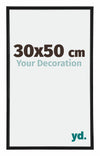 Annecy Plastic Photo Frame 30x50cm Black Matt Front Size | Yourdecoration.co.uk
