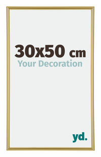 Annecy Plastic Photo Frame 30x50cm Gold Front Size | Yourdecoration.co.uk