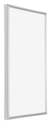 Annecy Plastic Photo Frame 30x50cm Silver Front Oblique | Yourdecoration.co.uk
