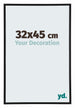 Annecy Plastic Photo Frame 32x45cm Black Matt Front Size | Yourdecoration.co.uk