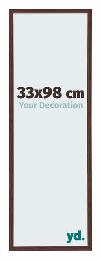 Annecy Plastic Photo Frame 33x98cm Brown Front Size | Yourdecoration.co.uk