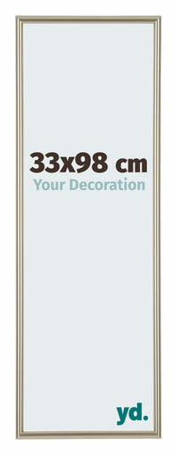 Annecy Plastic Photo Frame 33x98cm Champagne Front Size | Yourdecoration.co.uk